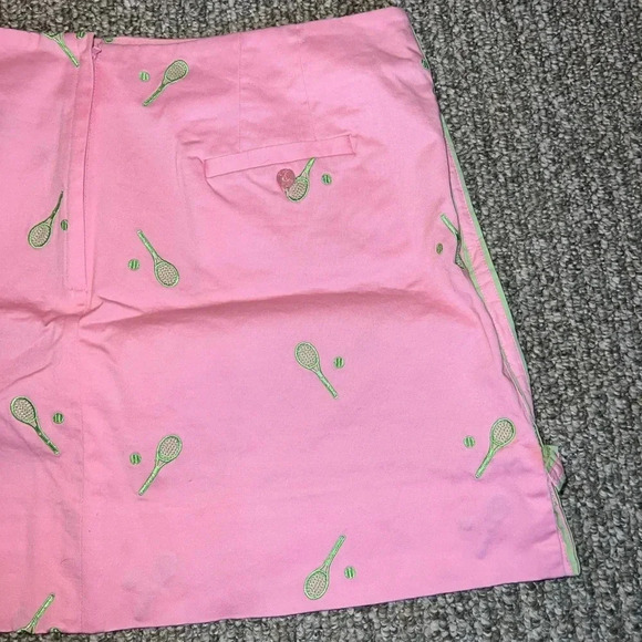 LILLY PULITZER PINK AND GREEN TENNIS SKIRT SIZE 14 - Picture 5 of 10